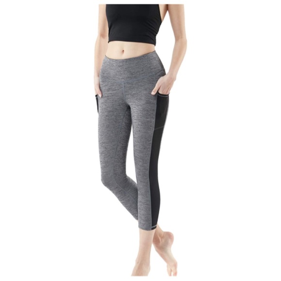NWT High Waist Yoga Leggings With Pocket Medium - Picture 2 of 6